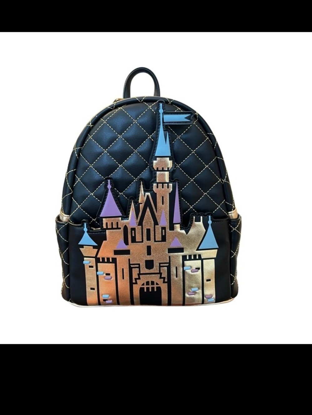 Sleeping Beauty Castle Loungefly mini backpack